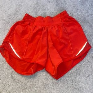Red Lululemon shorts!!